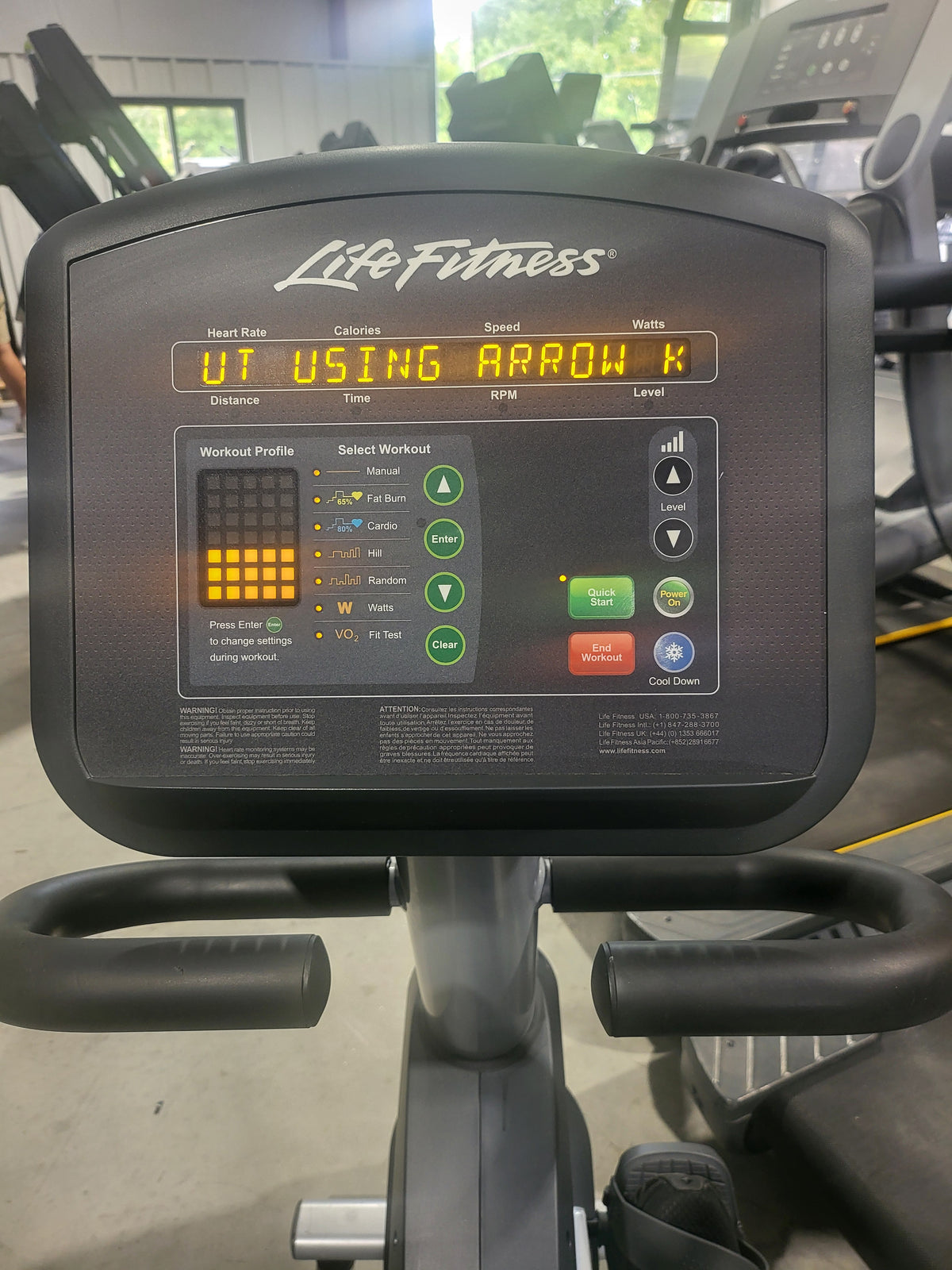 Life Fitness Activate Recumbent Bike