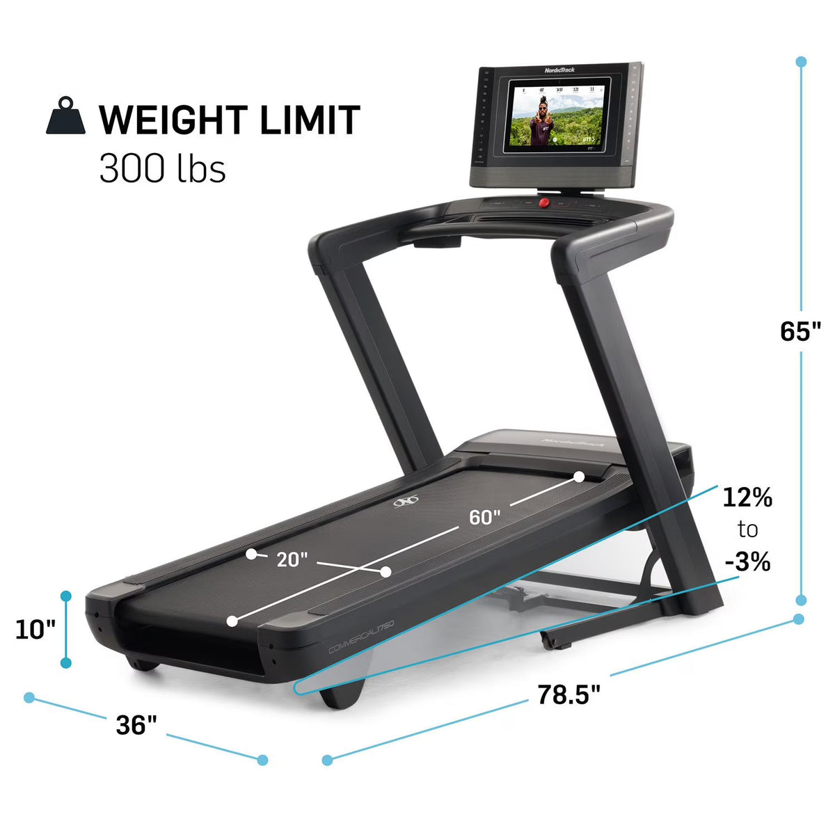 NordicTrack Commercial 1750 Treadmill - 3rd Gen
